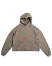 CROPPED HOODIE - SAND