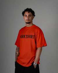 OVERSIZED TEE ITEM LOGO ORANGE